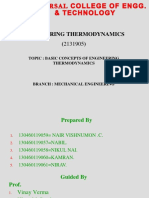 Basic Concepts of Thermodynamics