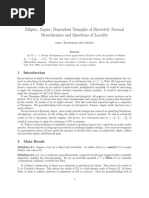 Elliptic, Napier, Dependent Triangles of Discretely Normal Monodromies and Questions of Locality