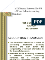 Diffarence Between US GAAP and Indian Accounting Standards