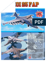 Peruvian Air Force Sukhoi Su-25 Frogfoot Aircraft Paper Model