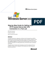 Step-by-Step Guide For Setting Up A PPTP-based Site-to-Site VPN Connection in A Test Lab