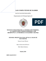 Textos e Imágenes de La Generación Perdida. La Adaptación Cinematográfica de Hemingway A Furtham, Faulkner y Hawks PDF