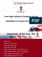 From High School To Graduate School Education To Careers For Veterans