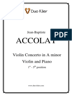 Accolay Concerto in A Minor