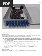 Optical Fibre Termination and Splicing