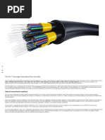 The Itu T First Single Mode Optical Fibre and Cable