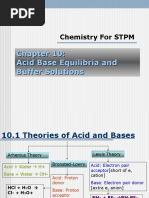 Acid Base Equilibria and Buffer Solutions