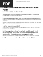 Core Java Interview Questions List - Part I - DZone Java