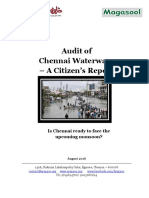 NGO Arapoor Iyakkam - Audit of Chennai Waterways-A Citizen's Report