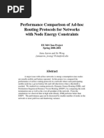 Performance Comparison of Ad-Hoc Routing Protocols For Networks With Node Energy Constraints