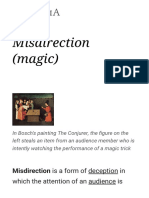 Misdirection (Magic) - Wikipedia