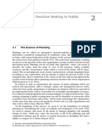 Planning and Decision Making in Public Management PDF