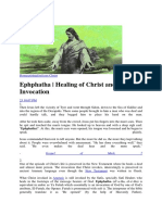 Ephphatha - Healing of Christ and Sufi Invocation