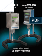 TVB-15 TVB-10W: Model Viscometer Model Viscometer