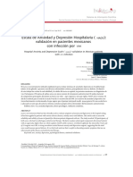 Escala de Ansiedad y Depresión Hospitalaria (HADS) : Validación en P...