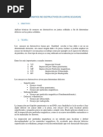 Aplicación de Ensayos No Destructivos en Juntas Soldadas