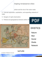 Factors Shaping Renaissance Cities