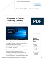 Windows 10 Freezes Randomly (Solved) - Driver Easy