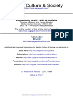 Programming Music Radio As Mediator PDF