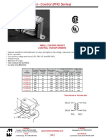 Datasheet Transformador