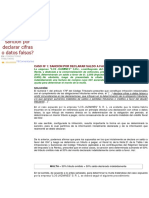 CASOS PRÁCTICOS - Cómo La Sanción Por Declarar Cifras o Datos Falsos Se Determina