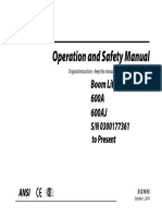 Operation and Safety Manual: Boom Lift Models 600A 600AJ