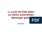 El Diario de Frida Kahlo Un Intimo Autorretrato Descargar Gratis PDF