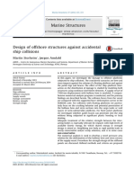 Design of Offshore Structures Against Accidental Ship Collisions