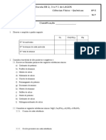 Ficha de Revisoes - Formulas Ionicas e Nomenclatura