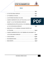 Comparacion de Leyes Recursos Hídricos