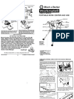 Black & Decker Workmate Owners Manual 79-003 Type 2