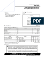 High-Frequency Amplifier, Analog Switch Applications: Package Dimensions Features