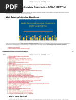 Web Services Interview Questions - SOAP, RESTful