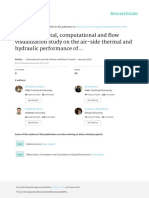 An Experimental, Computational and Flow Visualization Study On The