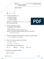 Ficha de Trabalho 10º Ano Outubro 2017