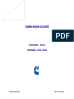 Cummins Engine Datasheet: ENGINE MODEL 4B3.9-G2 Performance Curve FR L002