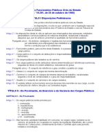 Estatuto - Funcionarios Publicos Civis Do Estado - Lei 10.261