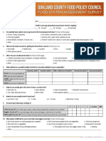 Food System Assessment Survey