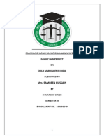 Ram Manohar Lohia National Law University Family Law Project ON Child Marriages in India Submitted To