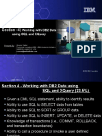 4) Working With DB2 Data Using SQL and XQuery