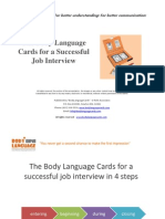 Successful Job Interview With The Body Language Cards - Example