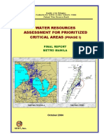 Assessment of Water Resources in Metro Manila