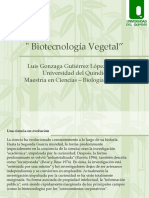 Biotecnología Vegetal Presentación