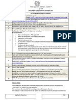 Tourist Visa Checklist