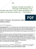 Cantor's Theorem, The Prisoner's Dilemma, and The Halting Problem - Annoying Precision