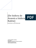 De Isidora de Aransis A Isidora Rufete TRABAJO COMPLETO