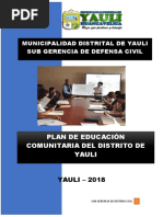 Plan de Educacion Comunitaria PDF