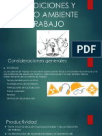 Condiciones y Medio Ambiente Del Trabajo