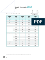 Aluminium Alloy U Channel - : Astm B221 / Astm B557