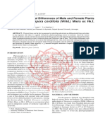 Phytomorphological Differences of Male and Female Plants of Guduchi (Tinospora Cordifolia (Willd.) Miers Ex Hk.f. &thom.)